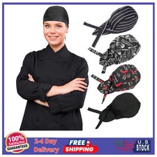 4 Pcs Adjustable Chef Hat Breathable Kitchen Cooking Cap for Men and Women