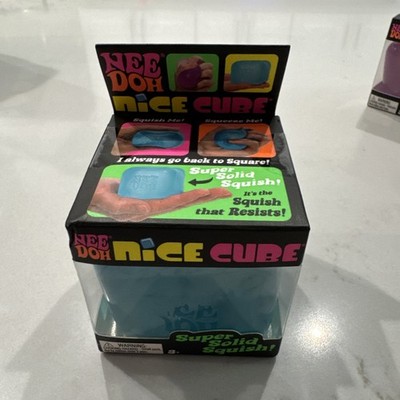 NEE DOH NICE CUBE SUPER SOLID SQUISH BLUE SCHYLLING 3+ BRAND NEW SEALED IN BOX