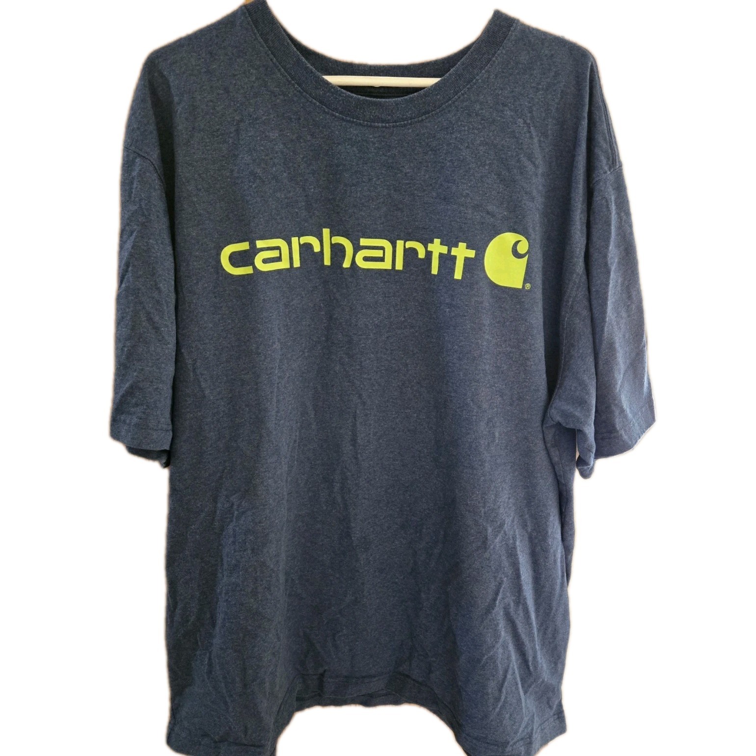 Carhartt Mens Loose Fit Spell Out T-Shirt Size 2XL in Blue