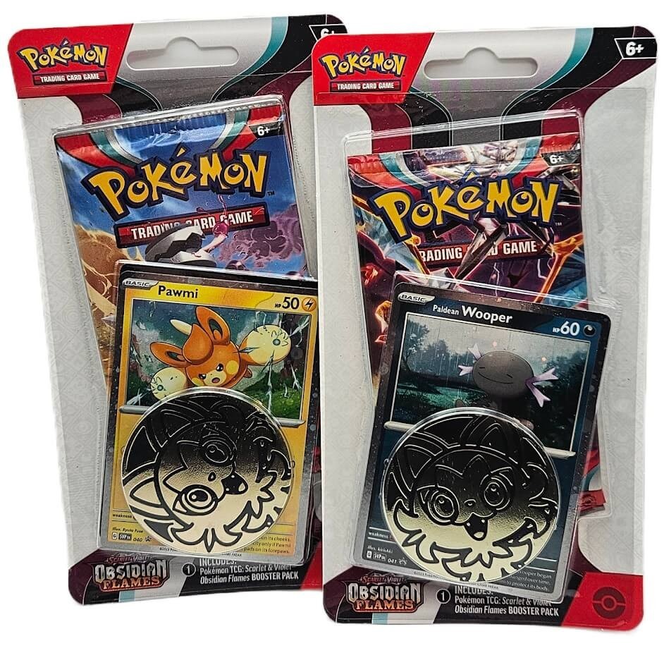 Pokemon Obsidian Flames Checklane Blister Set of 2 Packs Pawmi