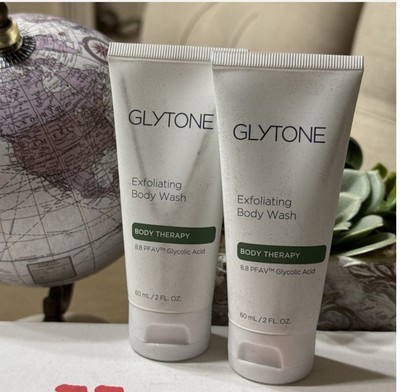 Glytone Exfoliating Body Wash 60 ml 2 oz Travel Size NEW X2