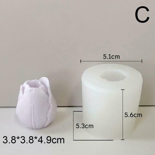 Flower Silicone Candle Mold Soap Wax Making Aromatherapy Crafts Decor Home KS98 - Picture 15 of 35