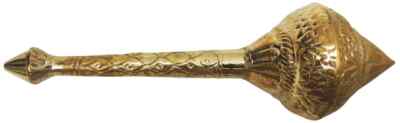 Brass Hanuman Gada Weapon of Lord Hanuman Mace Highly Energized 4.5*4.5*16 Inch