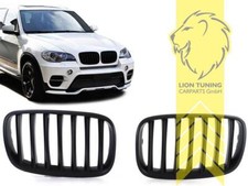 Grill Sportgrill Kühlergrill für BMW X5 E70 X6 E71 schwarz matt