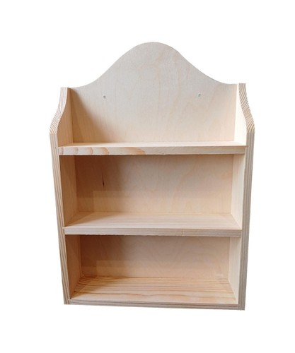 Holzregal für Gläser & Gewürze - ideal für Küche Massivholz 37 cm hoch - Bild 1 von 5