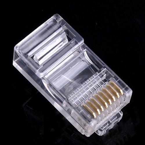 25X RJ45 RJ-45 CAT5 Modular Plug Network Connector for Cat5,5e,6 Cable S_v1 - Picture 4 of 4