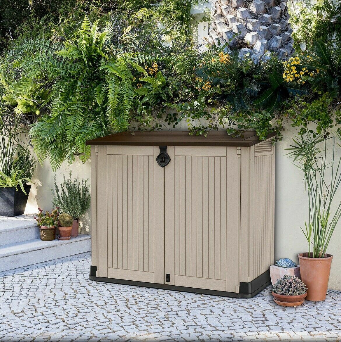 Keter Store It Out Midi Lockable Outdoor Garden Storage Box 880L Max