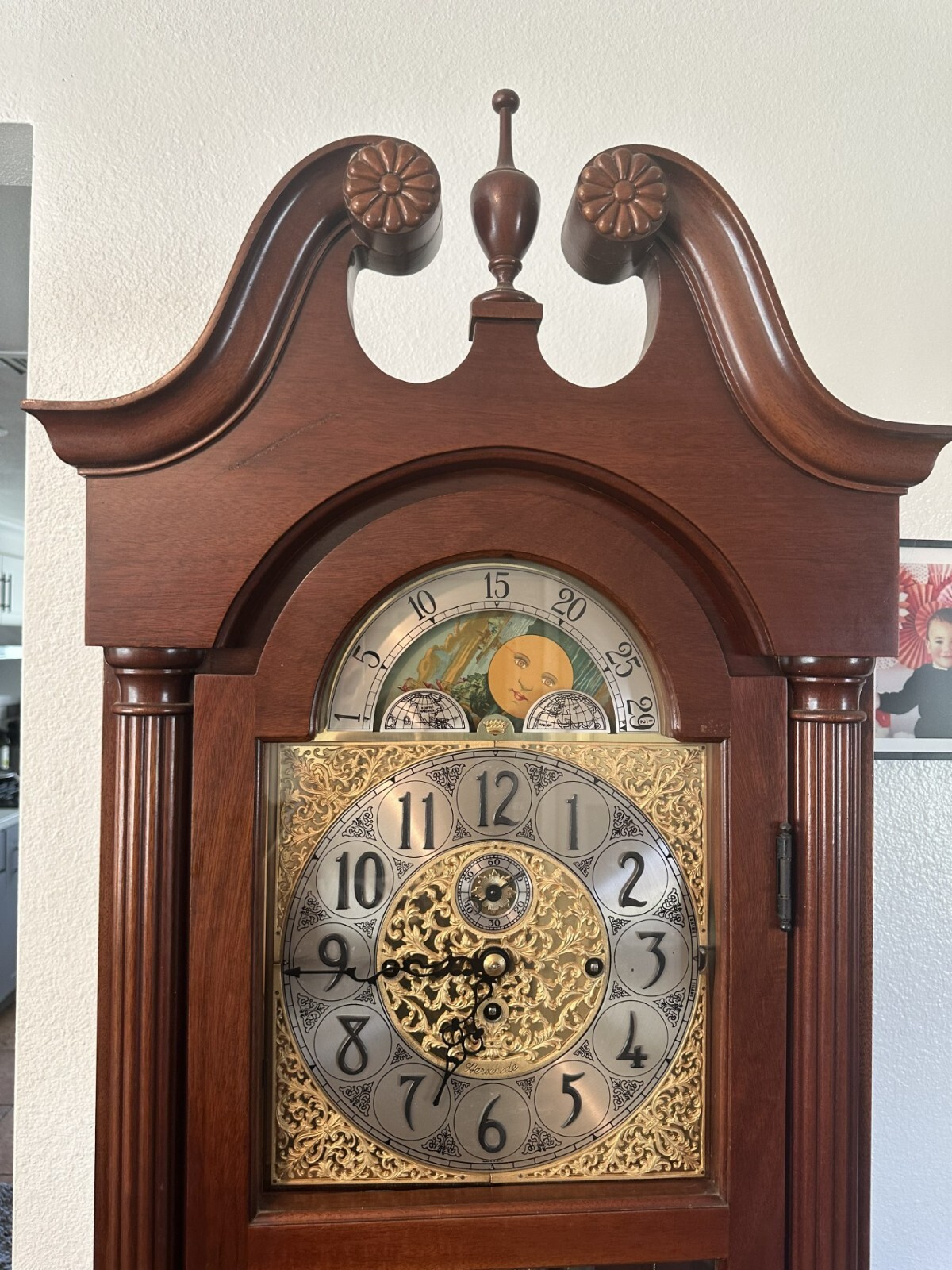 Herschede Model #217 - Grandfather Clock (Hall Clock) Antique. 