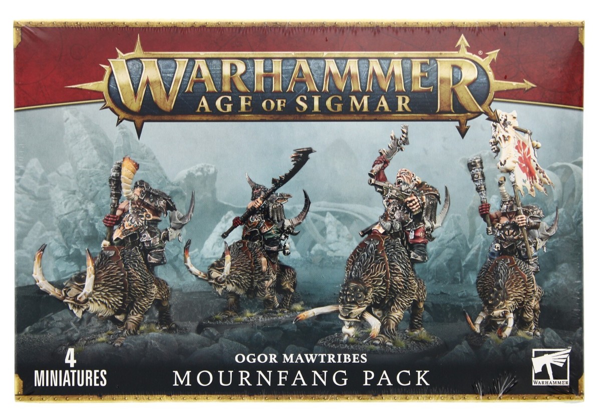 Warhammer Age of Sigmar Ogor Mawtribes Mournfang Pack 4 Warhammer Age of Sigmar Ogor Mawtribes Mournfang Pack 4