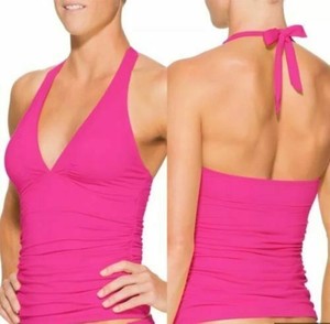 hot pink tankini top