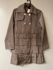 Brand New Rinascimento Made In Italy Grigio Gray Cappotto Women’s Coat Size L