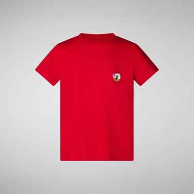 49  T-SHIRT SAVE THE DUCK HERREN CAIUS ROT S/W 25