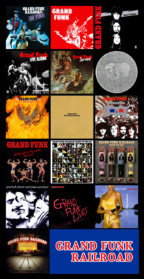 GRAND FUNK RAILROAD album discography magnet (3.75