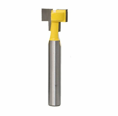 Cortador de ranura en T 1/4 * 1/2 vástago fresado de acero broca enrutadora para herramientas de carpintería - Imagen 2 de 2