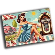 nice vintage woman retro WW2 Photo Glossy 4*6 in V47