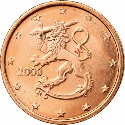 [#720211] Finlande, 2 Euro Cent, 2000, SUP, Copper Plated Steel, KM:99 - Photo 1/2