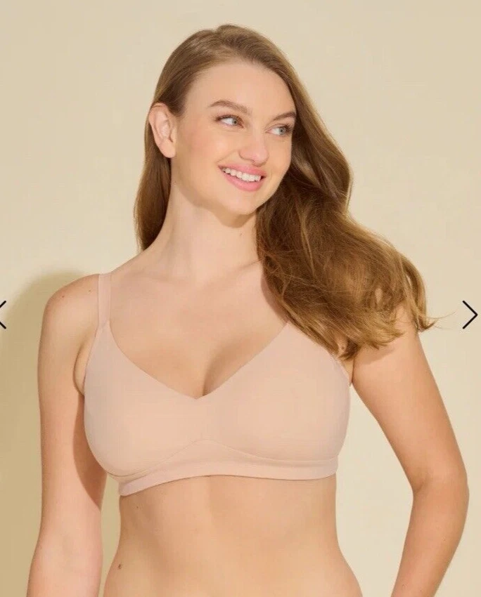 Cosabella Corte Libre Micro Curvilíneo Suave Bralette Sette Beige Talla S Banda 32DD 34F Foto 4 de 4