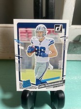 2023 Donruss Football Rated Rookie Luke Schoonmaker #325 RC Cowboys