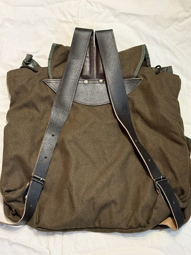 Mochila Bolso para Caza, Tiro, Pesca y Exterior Hecho de Lana y Cuero - Imagen 2 de 8