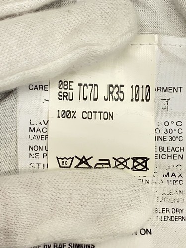 RAF BY RAF SIMONS T-shirt S size Cotton Short Sleeve from Japan - Picture 4 of 6
