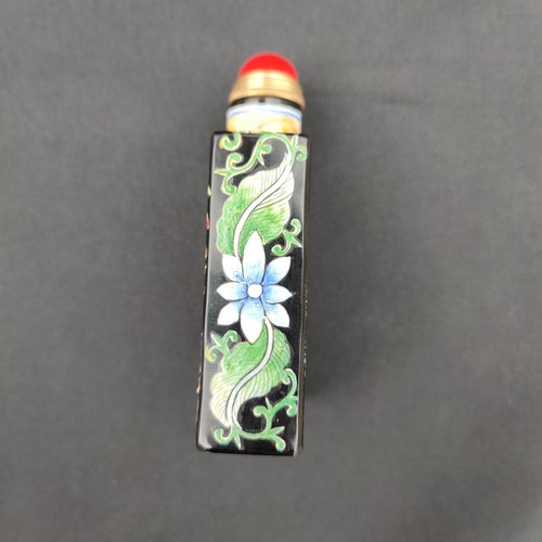 vintage chinese snuff bottle hand painted flower bird love gift beautiful Art - Picture 5 of 5