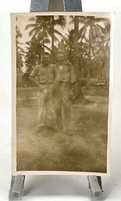 WW2 Era Photo U.S. GIs Tropical Palm Trees