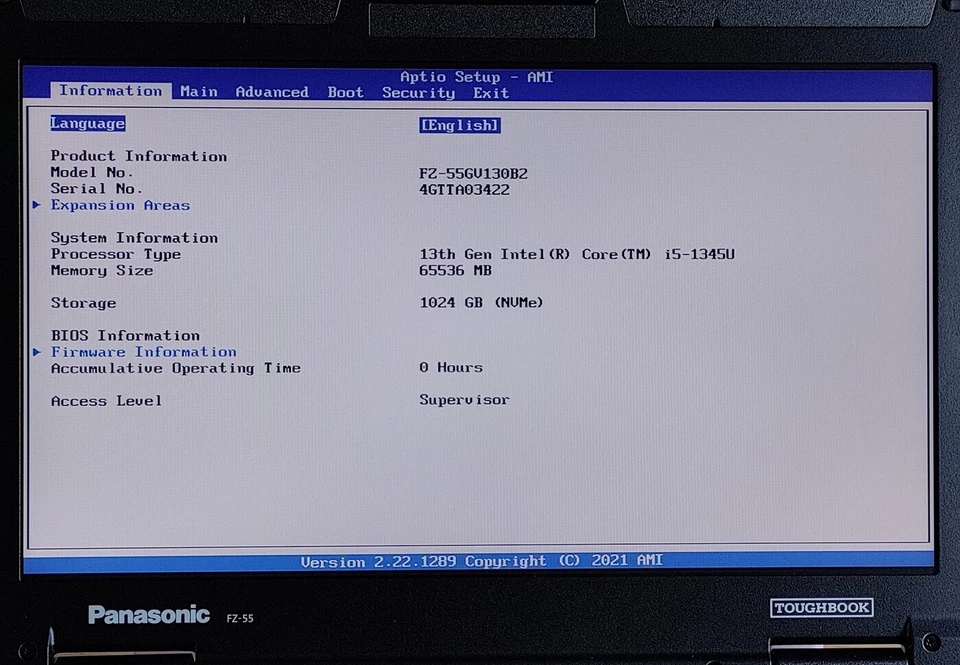 NEW IN BOX Panasonic Toughbook FZ-55 MK3 1345U - 2TB SSD - 64GB RAM - Win 11 Pro - Image 4 of 4