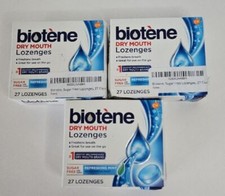 Biotene Dry Mouth Lozenges Refreshing Mint 3 BOXES 27 COUNT EACH