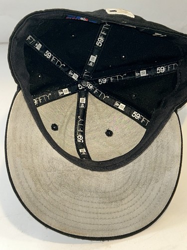 GORRA SOMBRERO MIAMI MARLINS MLB NEW ERA 59FIFTY TALLA 7 1/2 NEGRA - Imagen 8 de 12