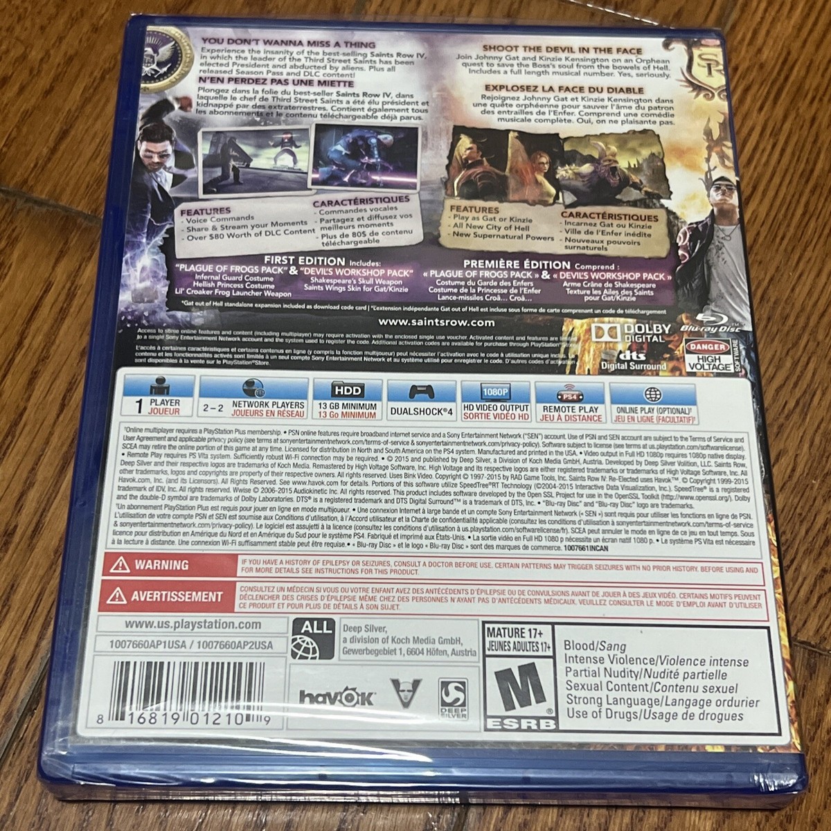 Saints Row SR IV Re Elected & Gat Out of Hell First Edition