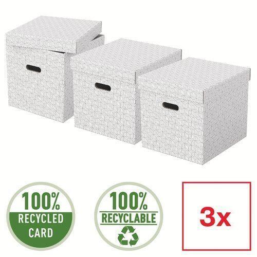 Esselte Storage Gift Box Removable Lid Office Document Organisation 3pcs - Picture 1 of 26