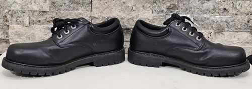 Zapato de Trabajo Skechers Para Hombres 7 Cuero Negro Algodón Madera Alces SR EH Suela Oxford - Imagen 8 de 13