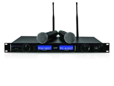 Technical Pro WM13S200 Dual Wireless Microphone System variable frequency