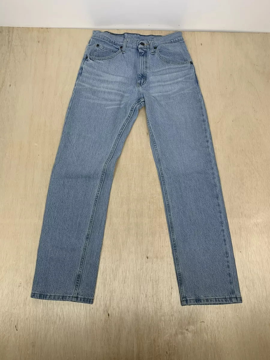 Mens WRANGLER 1096FXVBI Regular Fit Stretch Jeans 29x30 Approx 28x29 Blue Faded