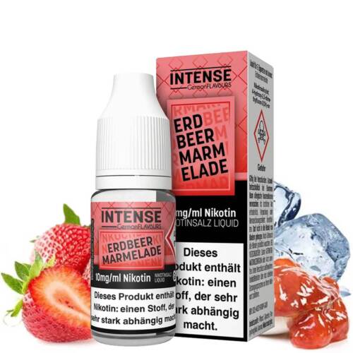 Eliquid GermanFlavours Intense Nikotinsalz Erdbeermarmelade Just Jam 10ml Elfliq - Bild 2 von 4