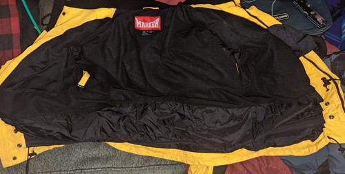 Marker GORSUCH Ski Snowboarding Wear Jacket Wind-stopper Coat Yellow Hooded S - Picture 7 of 7