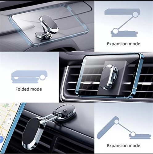 Support de téléphone portable universel voiture 360° aimant smartphone voiture tableau de bord aimant - Photo 6/70