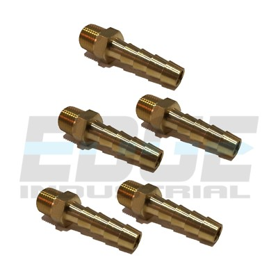 #ad 5 PACK 1 4quot; HOSE ID TO 1 8quot; MALE BSP BSPT STRAIGHT BRASS FITTING GAS FUEL WOG $20.00