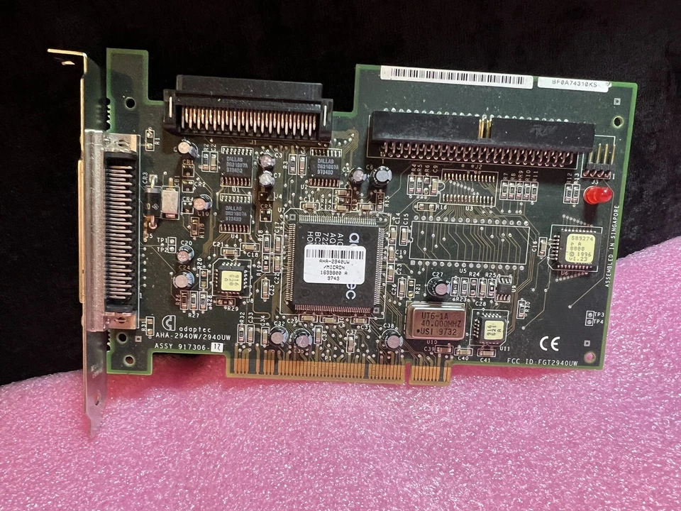 VINTAGE ADAPTEC AHA-2940W 2940UW ULTRA WIDE SCSI PCI CONTROLLER CARD RM1 - Image 3 of 4