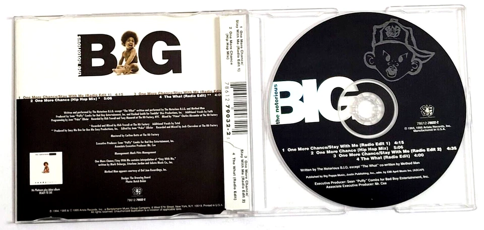 THE NOTORIOUS BIG - ONE MORE CHANCE - RAP CD HIP HOP EP (1995) Foto 2 de 3