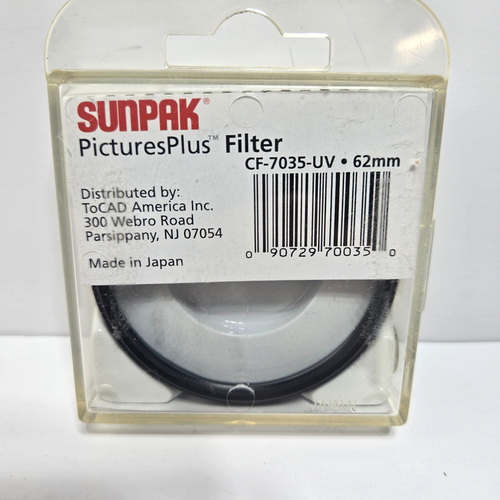 Sunpak PicturesPlus Filter 62mm (UV) Haze New Sealed - 第 2/4 張圖片