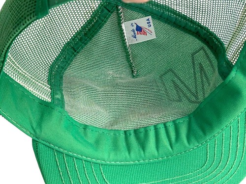 Vintage MSU Spartans Green 3 Stripe Snapback Mesh Trucker Hat USA - Picture 12 of 12