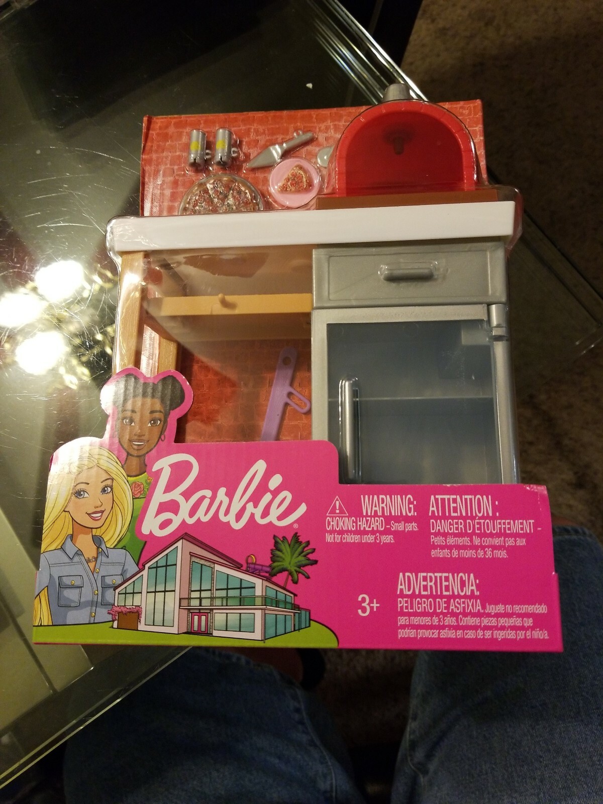 barbie pizza oven set