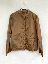 ☘️ Womens Scanlan Theodore Long Sleeve Snap Button Jacket Coat Turtleneck Size 8