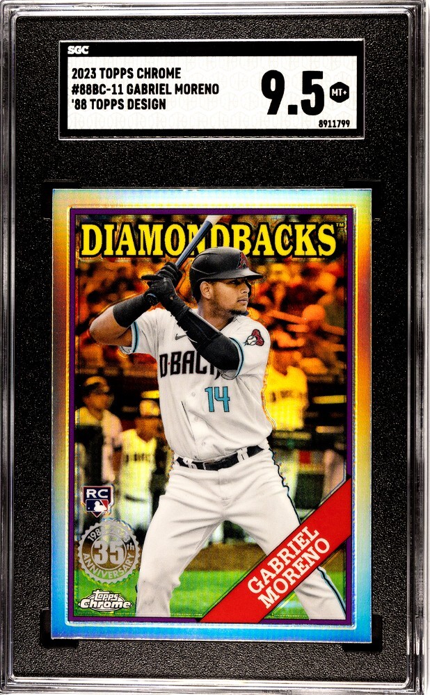 Gabrielページ Graded 2023 Topps Chrome Gabriel Moreno RC 88BC-11 '88 Retro