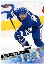 2020-21 Upper Deck Series 1 Young Guns JUMBO Nick Robertson #237 MAPLE LEAFS