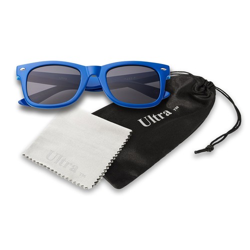 Blue Kids Childrens Sunglasses UV400 Classic Shades Fashion Glasses Boys Girls - Picture 5 of 11