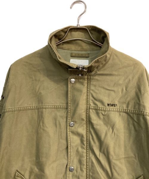WTAPS Men's Bio-Wash Full Zip Jacket Khaki Japan Size:02 WTAPS Men's Bio-Wash Full Zip Jacket Khaki Japan Size:02