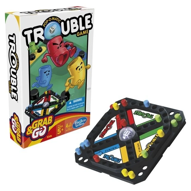 Pop O Matic Trouble Grab & Go Game for 2-4 Players - Image 2 of 3