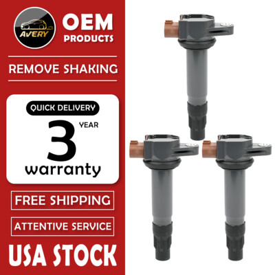 OEM 3 Ignition Coils HTN for 2018 Can-Am Maverick X3 900 HO 4x4 DPS 420666141